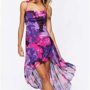 Forever 21 Floral Print High Low Dress